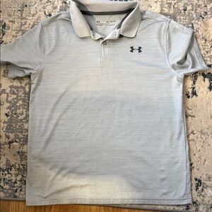 Under Armour Kids Light Gray Polo Shirt
